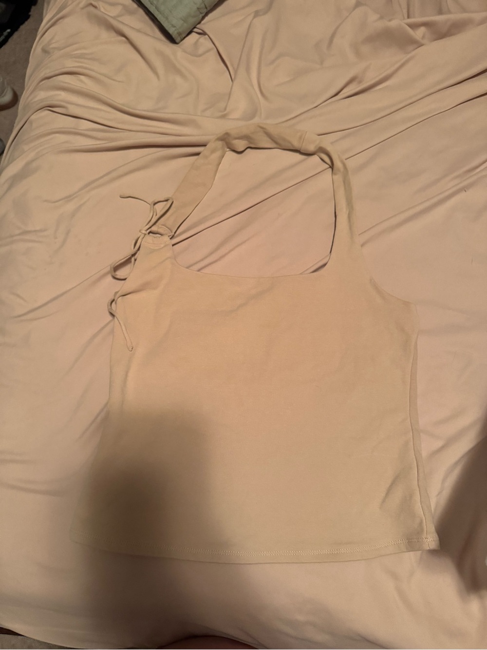 wild fable Cream Halter Tank with Side Tie